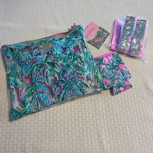 Lilly Pulitzer Tropical Palm Print Pouch